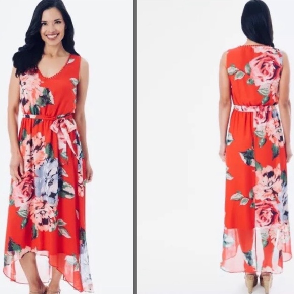 Apt 9 NWT Hi Lo Maxi Vibrant Pink Floral
Sleeveless Dress Size Small NWT - Picture 11 of 15